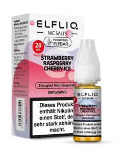 Elfliq Strawberry Raspberry Cherry Ice 10ml Nikotinsalzliquid