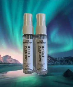 Desinfektionsmittel-Handspray mit Firmen-Logo