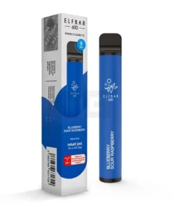 Nikotinfrei – Elfbar – 600 Einweg E-Zigarette – Blue Razz Lemonade – 0mg