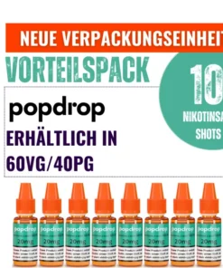 POPDROP Nikotinsalz Shot / Booster – Vorteilspack