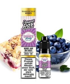 Dinner Lady – Dessert Bar Berry Jam on Toast Nikotinsalz Liquid