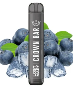 CROWN BAR by Al Fakher x Lost Mary – Einweg E-Zigarette – Blueberry Ice – 20mg – CP
