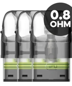 GeekVape – Q – Pod Tank Verdampfer – 0.8 Ohm Mesh-Coil – 3ml – 3er Paket