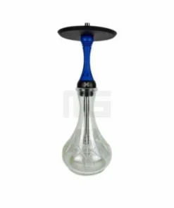 Alpha Hookah – Model X – Blue Matt – Handcut