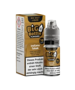 Big Bottle Indiana Tabak Nikotinsalz Liquid 10 ml