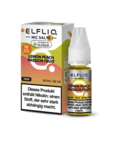 Elfliq Lemon Peach Passion Fruit 10 ml Nikotinsalz Liquid