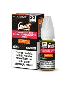 Geekit Strawberry Red Cherry Pomegranate Juice 10 ml Nikotinsalz Liquid
