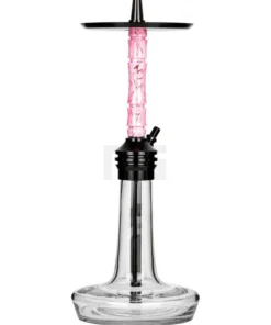 Moze Shisha – Varity Lounge Black – Clear Wavy Pink