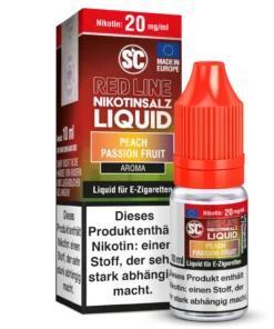 SC Red Line Nic Salt – Peach Passion Fruit – 10ml