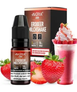 *ABVERKAUF* Liquid Nikotinsalz Erdbeer-Milchshake Avoria 10ml