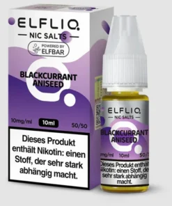 Liquid Nikotinsalz Blackcurrant Aniseed ELFLIQ 10ml