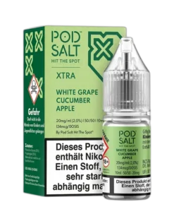 Liquid White Grape Cucumber Apple – Pod Salt Xtra Nikotinsalz