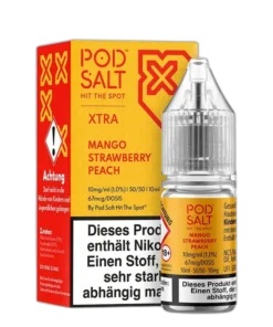 Liquid Mango Strawberry Peach – Pod Salt Xtra Nikotinsalz