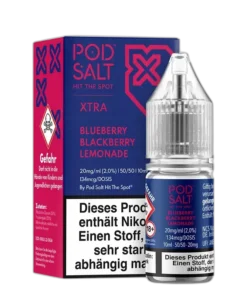 Liquid Blueberry Blackberry Lemonade – Pod Salt Xtra Nikotinsalz