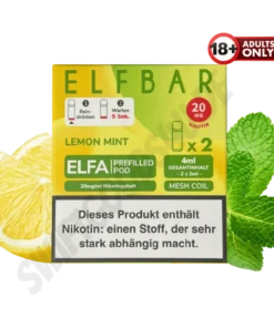 Elfbar ELFA Lemon Mint Pods