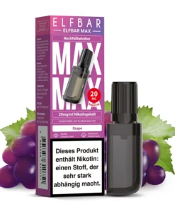 Elfbar MAX Refill Pod Grape 20mg Nikotinsalz 10ml