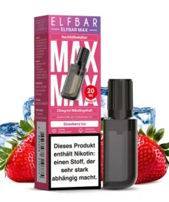Elfbar MAX Refill Pod Strawberry Ice 20mg Nikotinsalz 10ml