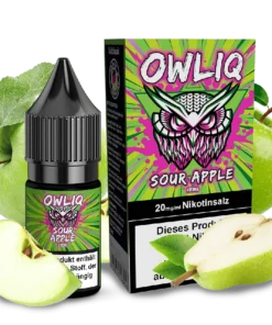 OWLIQ Nikotinsalz Sour Apple 10ml Liquid