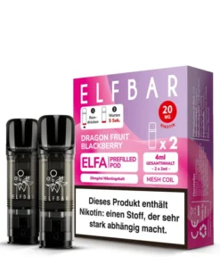Elfbar Elfa Einweg Pod Dragon Fruit Blackberry 20mg Nikotinsalz 2ml