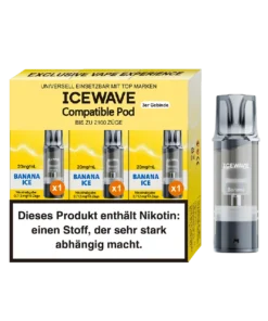 3x Icewave Einweg Pod – Banana Ice – 20mg