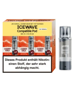 3x Icewave Einweg Pod – Cherry Cola – 20mg