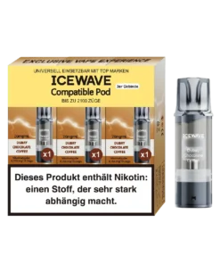3x Icewave Einweg Pod – Dubay Chocolate Coffee – 20mg