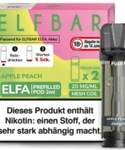 Elf Bar ELFA Apple Peach Prefilled Pod 2x2ml 20mg