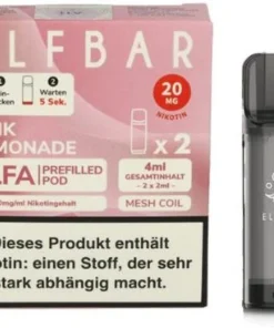 Elf Bar ELFA Pink Lemonade Prefilled Pod 2x2ml 20mg