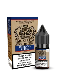 OWL Smoke Leaf Nikotinsalz Liquid – American Blend Tobacco