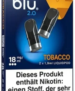 BLU 2.0 Tobacco Liquid Pod 18mg
