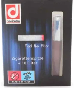 Denicotea Zigarettenspitze 20238 chrom/braun