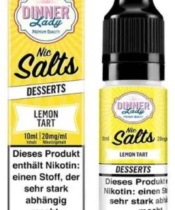 Dinner Lady Liquid Desserts Lemon Tart Nic Salts 10ml 20mg