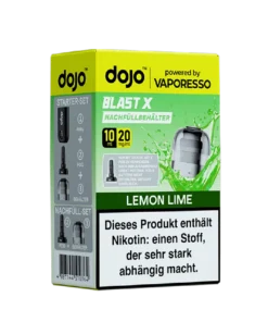Vaporesso dojo Blast X Einweg Pod – Lemon Lime – 20mg