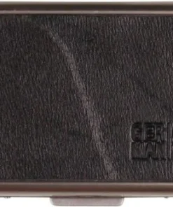 Edelstahl-Etui Echt Leder schwarz für 20 IQOS Heets