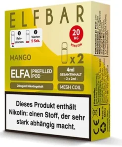 Elf Bar ELFA Mango Prefilled Pod 2x2ml 20mg