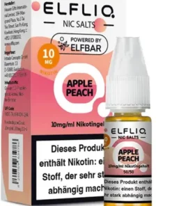 Elfliq by Elfbar Apple Peach 10mg Nic Salt Liquid