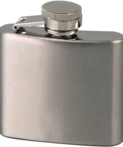 Flachmann Edelstahl satiniert 2oz/60ml