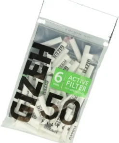 Gizeh Active Filter Black 6mm 50Stk.