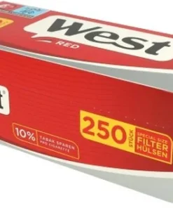 West Zigarettenhülsen Red Spezial 250 Stück