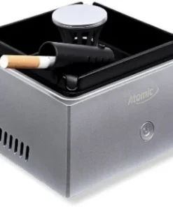 Atomic Rauchfrei Aschenbecher Silber