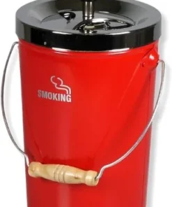 Schleuderascher Kübel Smoking Rot