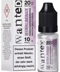 Wanted Overdosed Nikotinsalzliquid Beeren Limonade 20mg