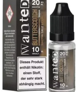 Wanted Overdosed Nikotinsalzliquid Butterscotch Tabak 20mg