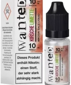 Wanted Overdosed Nikotinsalzliquid Kirsche Limette 10mg