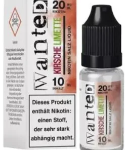 Wanted Overdosed Nikotinsalzliquid Kirsche Limette 20mg