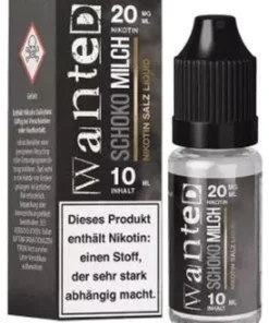 Wanted Overdosed Nikotinsalzliquid Schokomilch 20mg