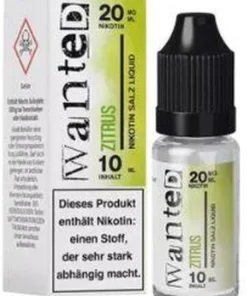 Wanted Overdosed Nikotinsalzliquid Zitrus 20mg