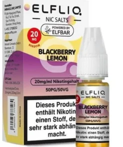 Elfliq by Elf Bar Nicsalt Liquid Blackberry Lemon 20mg