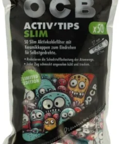 OCB Activ Tips Slim Limited Edition Monster 7mm Filter 50 Stk.