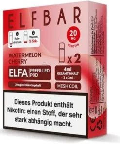 Elf Bar ELFA Watermelon Cherry Prefilled Pod 2x2ml 20mg